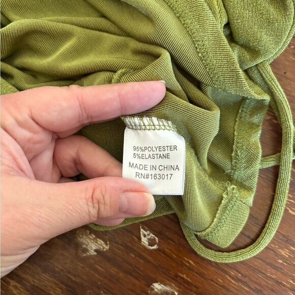 Princess Polly green strappy cutout mini dress size 0 y2k - Picture 3 of 6